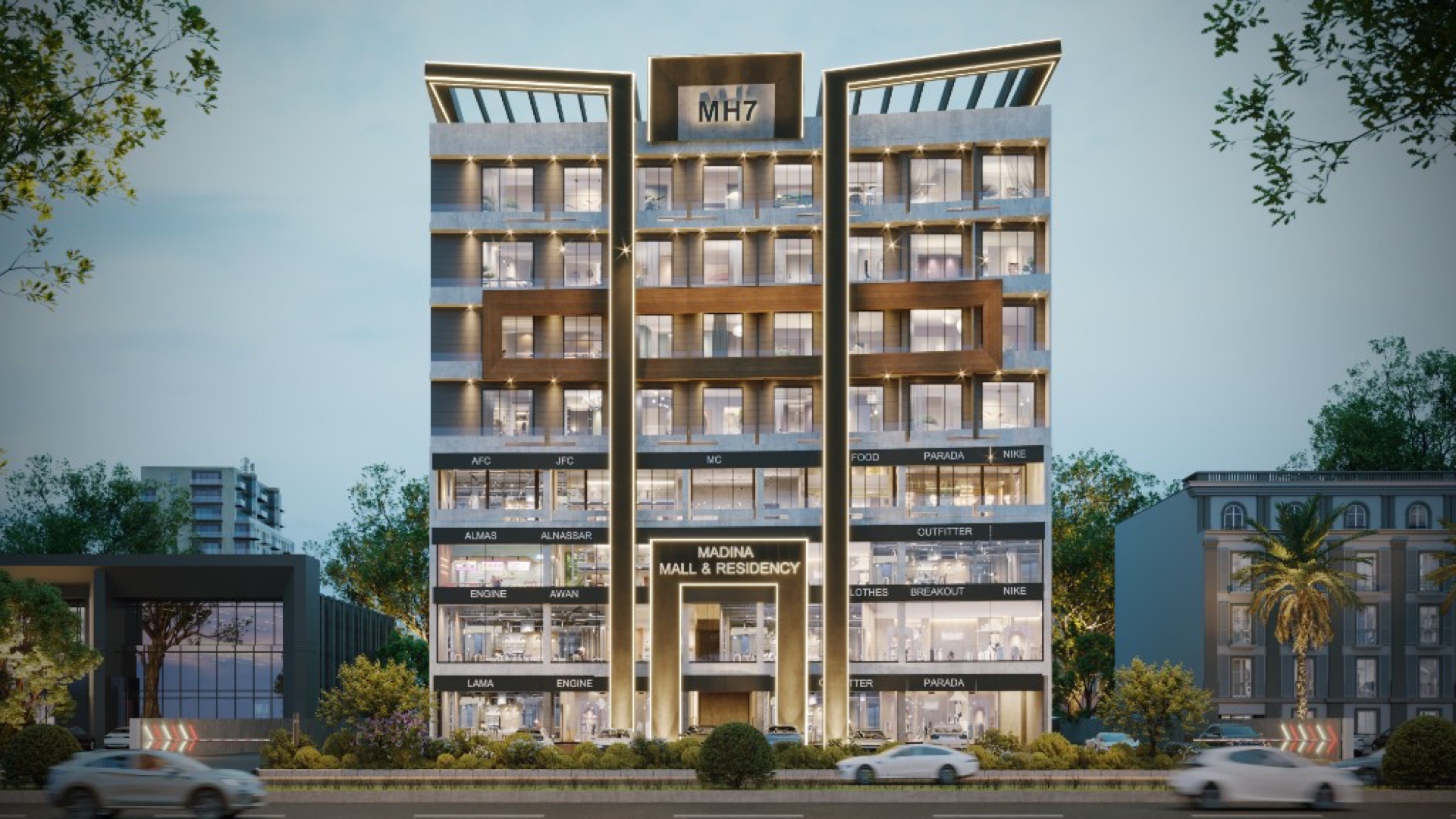 Madina Mall & Residency, a RealTek development in Bahria Town Lahore